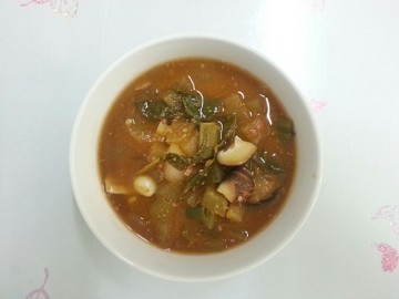 수박껍질 된장찌개