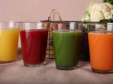 채소를 갈아서 즙으로 먹는다는 것