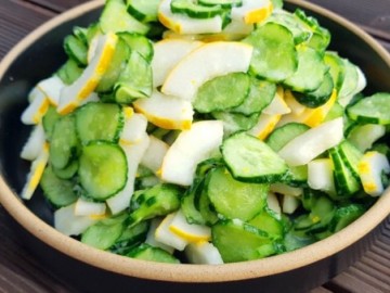 [출처 황성수 힐링스쿨] 오이 유자청 소스 샐러드